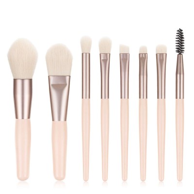 Mini 8pcs Makeup Brushes Private Label Custom Logo Synthetic Hair Professional Cosmetic Make Up Brush Set